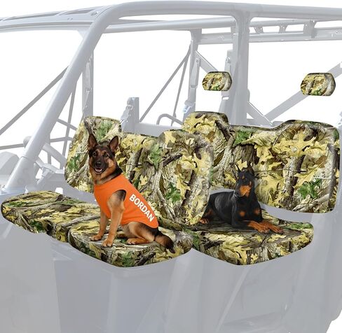 BORDAN UTV Waterproof Seat Cover for 2017-2021 Polaris Ranger XP 1000, Heavy Duty 1680D Camo Seat Covers for UTV Polaris Ranger 1000 2020-2025 Full Protection Outdoor(3 PCS) in Saudi Arabia