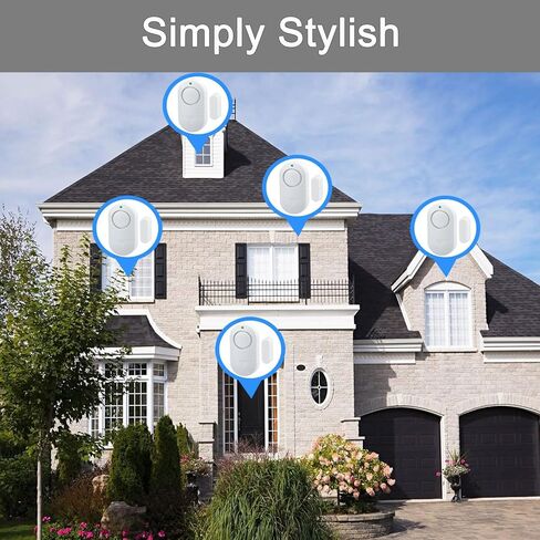 إنذار للباب والنافذة، 120 ديسيبل لأمن المنزل، إنذار ضد السرقة لسلامة الأطفال (8 عبوات) للنوافذ، باب الثلاجة، باب المرآب، باب الغرفة، حمام السباحة، المكتب، المتجر والمزيد من أجهزة الإنذار in Kuwait