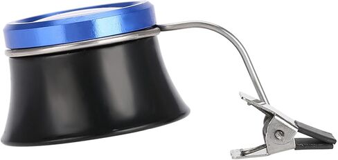Magnifying Glass, Jewelers Loupe, Aluminum Alloy Clip On Magnifiers for Eyeglasses, Portable Watchmakers Loupe, 2.4 x 1.6 x 1.6 Inch Watch Loupe Watch Repair Tool (10X) in Saudi Arabia