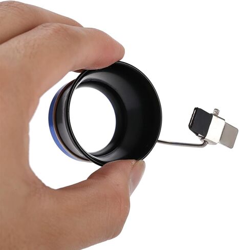 Magnifying Glass, Jewelers Loupe, Aluminum Alloy Clip On Magnifiers for Eyeglasses, Portable Watchmakers Loupe, 2.4 x 1.6 x 1.6 Inch Watch Loupe Watch Repair Tool (10X) in Saudi Arabia