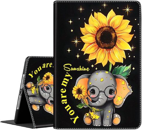 Case for Samsung Galaxy Tab S10 Lite/ S10 FE 2025/ S9 FE 5G 10.9 Inch/Tab S9 11 Inch 2023, Durable Shockproof Protective Cover for Galaxy Tab S10 Lite, Cute Cow Sunflower in Saudi Arabia