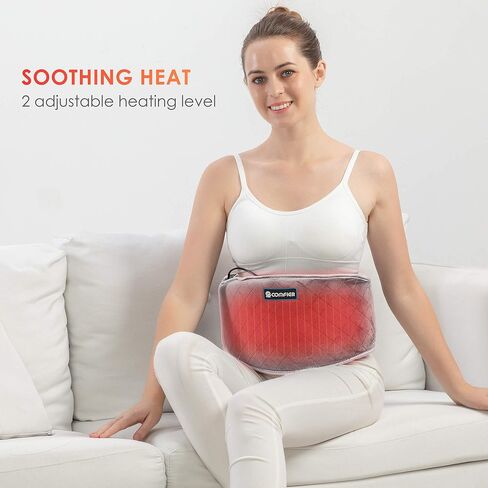 COMFIER Electric Heating Pad for Back Pain, Plug-in Vibration Lower Back Massager with Heat,FSA Eligible HSA,Heat Pad with Auto Shut Off,Heated Waist Belt, Gifts for Women Men Mom Dad in Saudi Arabia