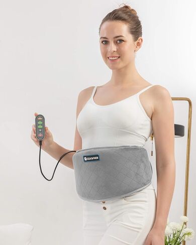 COMFIER Electric Heating Pad for Back Pain, Plug-in Vibration Lower Back Massager with Heat,FSA Eligible HSA,Heat Pad with Auto Shut Off,Heated Waist Belt, Gifts for Women Men Mom Dad in Saudi Arabia