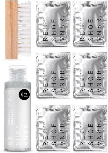 RESHOEVN8R x Culture Shoe Cleaning Kit with Collectible Coin - Sneaker Cleaner Set for Mesh, Canvas, Suede, Knit, Leather Shoes - 4oz Shoe Cleaner Solution, Brush, Sneaker Wipes, Microfiber Towel in Saudi Arabia