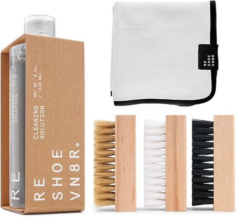 RESHOEVN8R x Culture Shoe Cleaning Kit with Collectible Coin - Sneaker Cleaner Set for Mesh, Canvas, Suede, Knit, Leather Shoes - 4oz Shoe Cleaner Solution, Brush, Sneaker Wipes, Microfiber Towel in Saudi Arabia