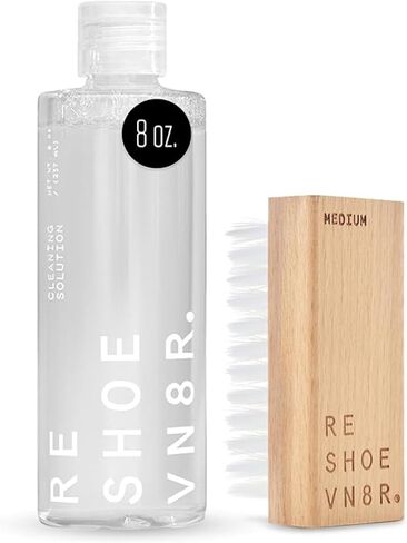 RESHOEVN8R x Culture Shoe Cleaning Kit with Collectible Coin - Sneaker Cleaner Set for Mesh, Canvas, Suede, Knit, Leather Shoes - 4oz Shoe Cleaner Solution, Brush, Sneaker Wipes, Microfiber Towel in Saudi Arabia