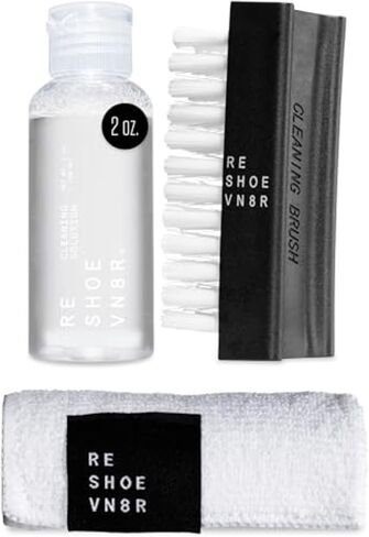 RESHOEVN8R x Culture Shoe Cleaning Kit with Collectible Coin - Sneaker Cleaner Set for Mesh, Canvas, Suede, Knit, Leather Shoes - 4oz Shoe Cleaner Solution, Brush, Sneaker Wipes, Microfiber Towel in Saudi Arabia