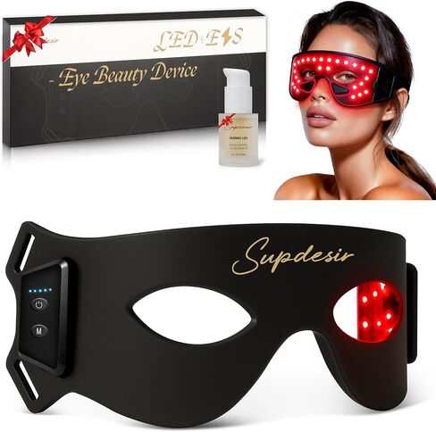 Red Light Therapy for Eyes, 8-in-1 LED Light Therapy & 5-Level Gentle Vibration Massage, Under Eye Red Light Therapy in Saudi Arabia