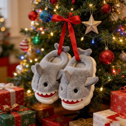 Kids Shark Slippers for Toddlers Boys Girls,Fuzzy Warm Winter Indoor Slippers with Non-Slip Sole,Christmas & New Year Gift for Little Shark Lovers. in Saudi Arabia