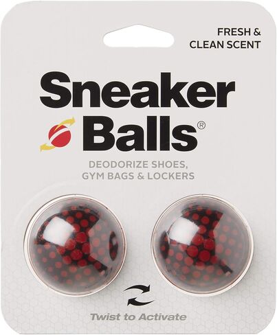 Sneaker Ball Shoe Odor Eliminator & Remover - Fresh, Clean Scent Blocks Odors - Twist-to-Activate - Compact & Durable - Fun, Colorful Designs - Ideal for Shoes, Gym Bags, Lockers, Pickleball, 6 Pack in Saudi Arabia