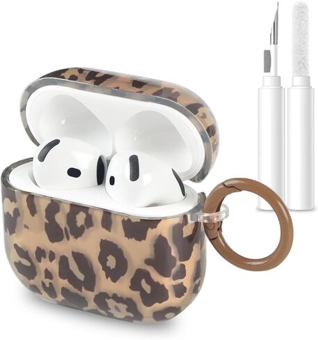 حافظة لجهاز AirPods Pro 3، حافظة لطيفة ورائعة بتصميم جمالي على شكل سلحفاة كهرمانية، غطاء سلسلة مفاتيح مقاوم للصدمات لجهاز Airpods Pro 3nd(2025) للفتيات والنساء in Kuwait