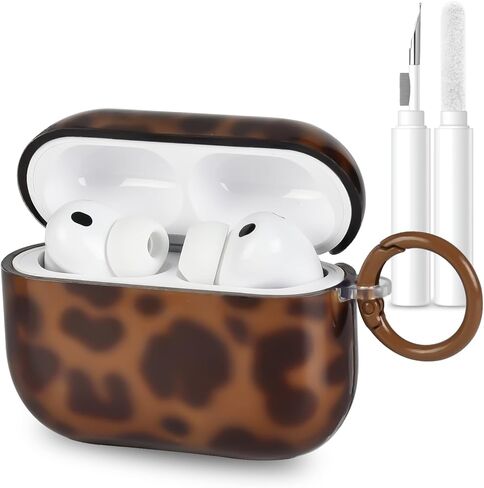 حافظة لجهاز AirPods Pro 3، حافظة لطيفة ورائعة بتصميم جمالي على شكل سلحفاة كهرمانية، غطاء سلسلة مفاتيح مقاوم للصدمات لجهاز Airpods Pro 3nd(2025) للفتيات والنساء in Kuwait