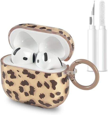 حافظة لجهاز AirPods Pro 3، حافظة لطيفة ورائعة بتصميم جمالي على شكل سلحفاة كهرمانية، غطاء سلسلة مفاتيح مقاوم للصدمات لجهاز Airpods Pro 3nd(2025) للفتيات والنساء in Kuwait