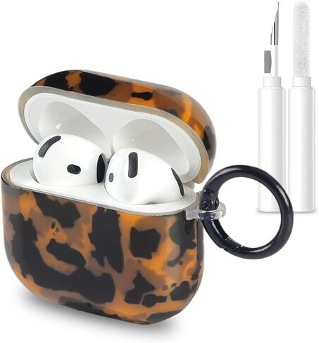 حافظة لجهاز AirPods Pro 3، حافظة لطيفة ورائعة بتصميم جمالي على شكل سلحفاة كهرمانية، غطاء سلسلة مفاتيح مقاوم للصدمات لجهاز Airpods Pro 3nd(2025) للفتيات والنساء in Kuwait