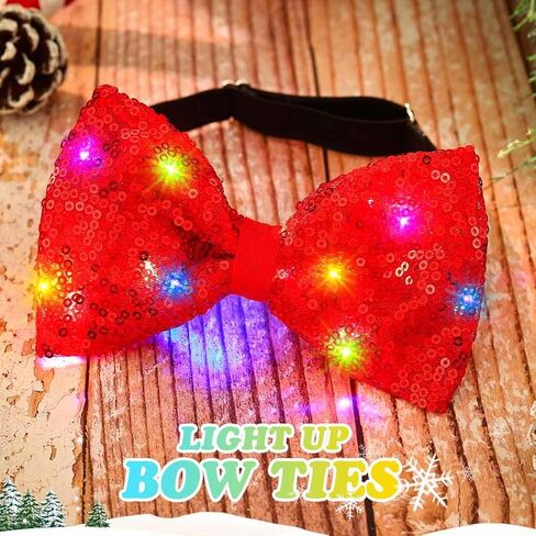 JONKY Light Up Bow Tie Sequin Bowtie for Adult in Saudi Arabia