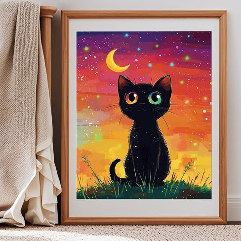 Hlison Paint by Numbers Kit for Adults, Mountains Landscape Adults Paint by Number Kits on Canvas, DIY Stream Paint by Number for Great Gift Decor - 16x20 Inch in Kuwait