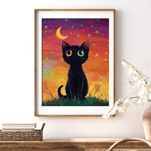 Hlison Paint by Numbers Kit for Adults, Mountains Landscape Adults Paint by Number Kits on Canvas, DIY Stream Paint by Number for Great Gift Decor - 16x20 Inch in Kuwait