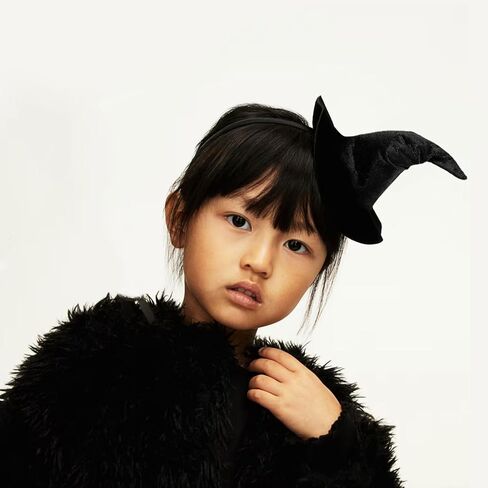 2PCS Mini Witch Hat Headbands For Women and Girls Halloween Witches Fancy Dress Costume Witch Costume Headwear in Saudi Arabia