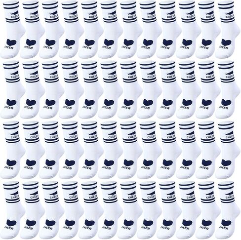 12 Pairs Cheerleader Socks Cheer Ankle Sock Women Girls Cheerleading Gifts for Team Gifts Stuff Accessories in Saudi Arabia