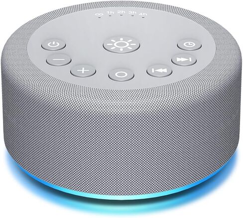 Portable White Noise Machine Mini Sound Machine with Light 30 Soothing Sounds Rechargeable for Adults Baby Kids Sleep Brown Noise Machine with Memory Function 4 Timers for Travel Camping Home Office in Saudi Arabia