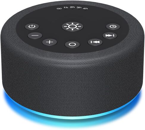 Portable White Noise Machine Mini Sound Machine with Light 30 Soothing Sounds Rechargeable for Adults Baby Kids Sleep Brown Noise Machine with Memory Function 4 Timers for Travel Camping Home Office in Saudi Arabia