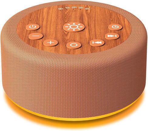Portable White Noise Machine Mini Sound Machine with Light 30 Soothing Sounds Rechargeable for Adults Baby Kids Sleep Brown Noise Machine with Memory Function 4 Timers for Travel Camping Home Office in Saudi Arabia