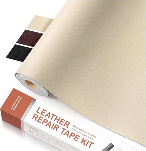 15.7 x 78.7 Inches Black Leather Tape, self-Adhesive Leather Repair Patch, for car seat Repair, Vinyl Repair kit, Suitable for Sofas, Furniture, Seats, Strong Adhesive Leather Repair Tape in Saudi Arabia