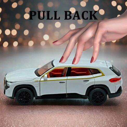 Toy Cars Compatible for XM 1/32 Metal Model Car Pull Back Car Toys with Light and Sound Toys Car Collectible Model for Children Age 3 + Year Old (Black) in Saudi Arabia