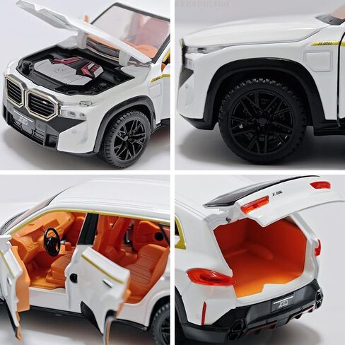 Toy Cars Compatible for XM 1/32 Metal Model Car Pull Back Car Toys with Light and Sound Toys Car Collectible Model for Children Age 3 + Year Old (Black) in Saudi Arabia