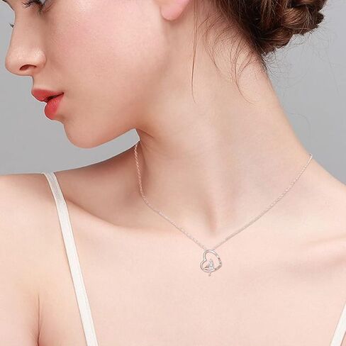 Palpitate Dog Lover Gifts for Women 925 Sterling Silver Dog Pendant Necklace Cute Animal Jewelry Christmas Gifts for Pet Lovers in Saudi Arabia