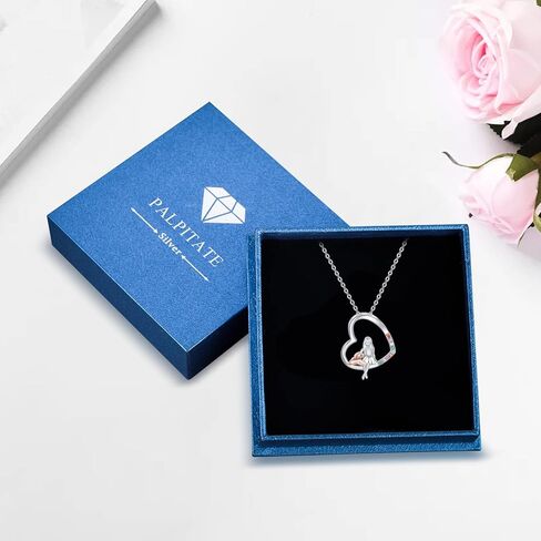 Palpitate Dog Lover Gifts for Women 925 Sterling Silver Dog Pendant Necklace Cute Animal Jewelry Christmas Gifts for Pet Lovers in Saudi Arabia