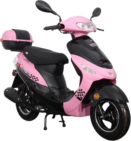 X-Pro 50cc للبالغين الدراجات النارية الدراجات النارية 50 سم مكعب مع عجلات الألومنيوم 10 بوصة ، بداية الكهرباء/ركلة! (حزمة حمراء ، مصنع) in Kuwait