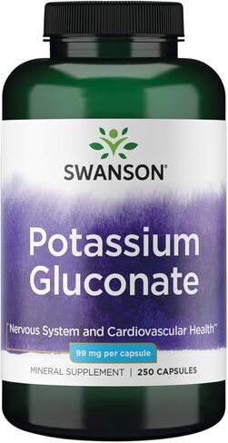 Swanson Potassium (Gluconate) 99 Milligrams 250 Capsules in Saudi Arabia