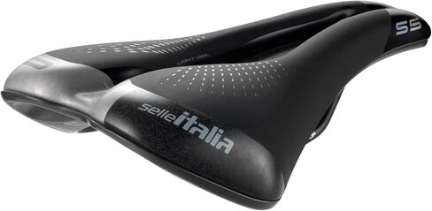 Selle Italia - سرج دراجة المدينة المريح S 5 Lady Superflow Woman، Rail FeC Alloy Ø7، Soft-Tek، جل فائق الراحة، متين، شريط عاكس عالي الوضوح، مريح in Kuwait