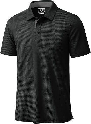 TACVASEN Mens Polo Shirts Short Sleeve Dry Fit Moisture Wicking Performance Collared Golf Shirt for Men Casual Athletic in Saudi Arabia