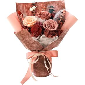 Preserved Flowers Sunflower Bouquet, Flowers Fresh Bouquet for Delivery, Preserved Eternal Flowers Bouquet Birthday Gifts for Women, Mom, Wife, Mothers Day, Grandma Her, Daughter That Last 1-3 Years in Saudi Arabia