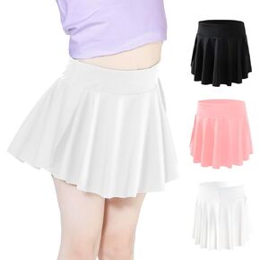 Skort Girls، تنانير رياضية للجولف والتنس، شورت فراشة فلوي للأطفال، شورت مع جيب، أسود، 2-3T in Kuwait