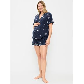 طقم بيجامة كلاسيكية للحوامل من Old Navy - بوكيه أزرق in Kuwait
