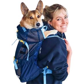 K9 Sport Sack Kloud - Small, Blue - Ideal for Dogs with 13-16" Back Length - Ultra-Light Mesh Backpack Carrier with Inflatable Frame in Kuwait