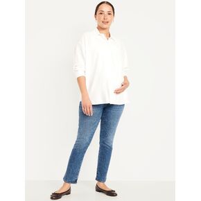 بنطلون جينز Old Navy بجزء كامل من الجينز القديم للحوامل - غسيل متوسط in Kuwait