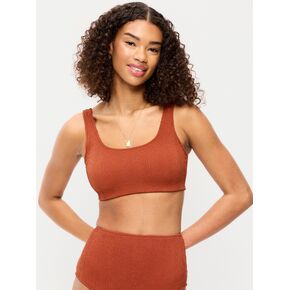 Old Navy Ribbed Scoop-Neck Swim Top - RUSSET MOON in Kuwait