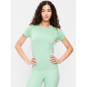Old Navy Fluid Seamless Fitted T-Shirt - PALO VERDE in Kuwait