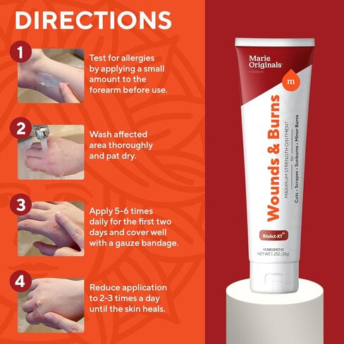 Marie Originals All-Natural Skin Repair and Burn Cream مرهم | الإسعافات الأولية مرهم | تسريع التئام الجروح من أجل الجروح العامة ، واليدين المشقوقة ، والقروح الباردة ، والأكزيما ، والصدفية والحروق. 1.25 أوقية in Kuwait