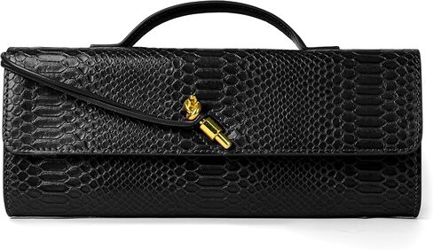 Joryin Woven Purse For Women Evening Clutch Woven Leather Handbags Crossbody Bag Suede Purse Black Formal Evening bag in Kuwait