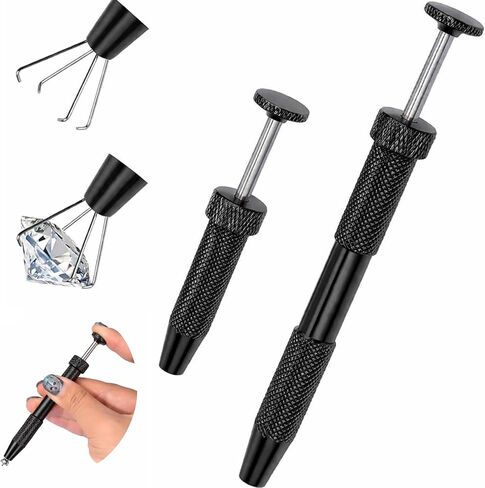 2PC Upgraded Anti-slip Piercing Taper Ball Grabber Tool for Changing Jewelry-Regular and Long Body Piercing Kit for Changing Ear/Eyebrow/Lip/Septum/Belly Piercing Jewelry in Kuwait