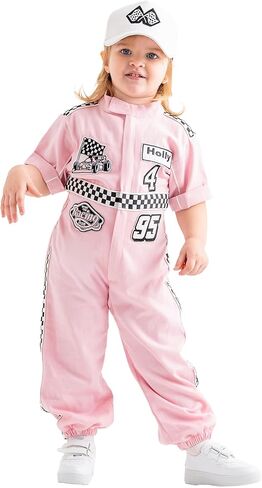 Handmade Race Car Driver Costume for Toddlers - Halloween Costume, Cars Boys Racing Outfit in Saudi Arabia