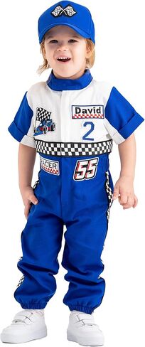 Handmade Race Car Driver Costume for Toddlers - Halloween Costume, Cars Boys Racing Outfit in Saudi Arabia