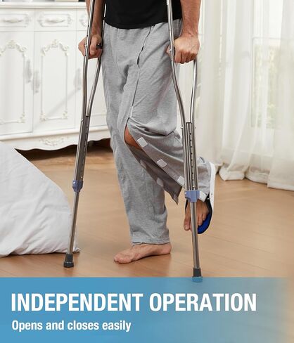 Men's Tear Away Baggy Wide Leg Easy Open Side Pants Casual Post-Surgery Moisture Wicking Sweatpants with Pockets in Saudi Arabia
