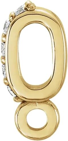 GNGJewel كفالة من الذهب عيار 14 قيراط مع ألماس طبيعي من الذهب الأصفر أو الأبيض عيار 14 قيراط in Kuwait