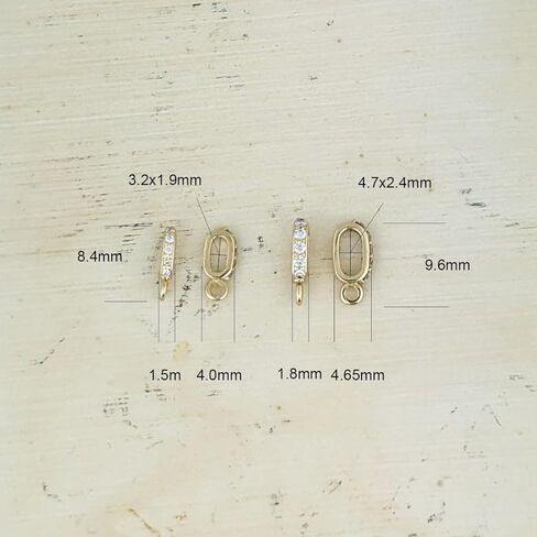 GNGJewel كفالة من الذهب عيار 14 قيراط مع ألماس طبيعي من الذهب الأصفر أو الأبيض عيار 14 قيراط in Kuwait